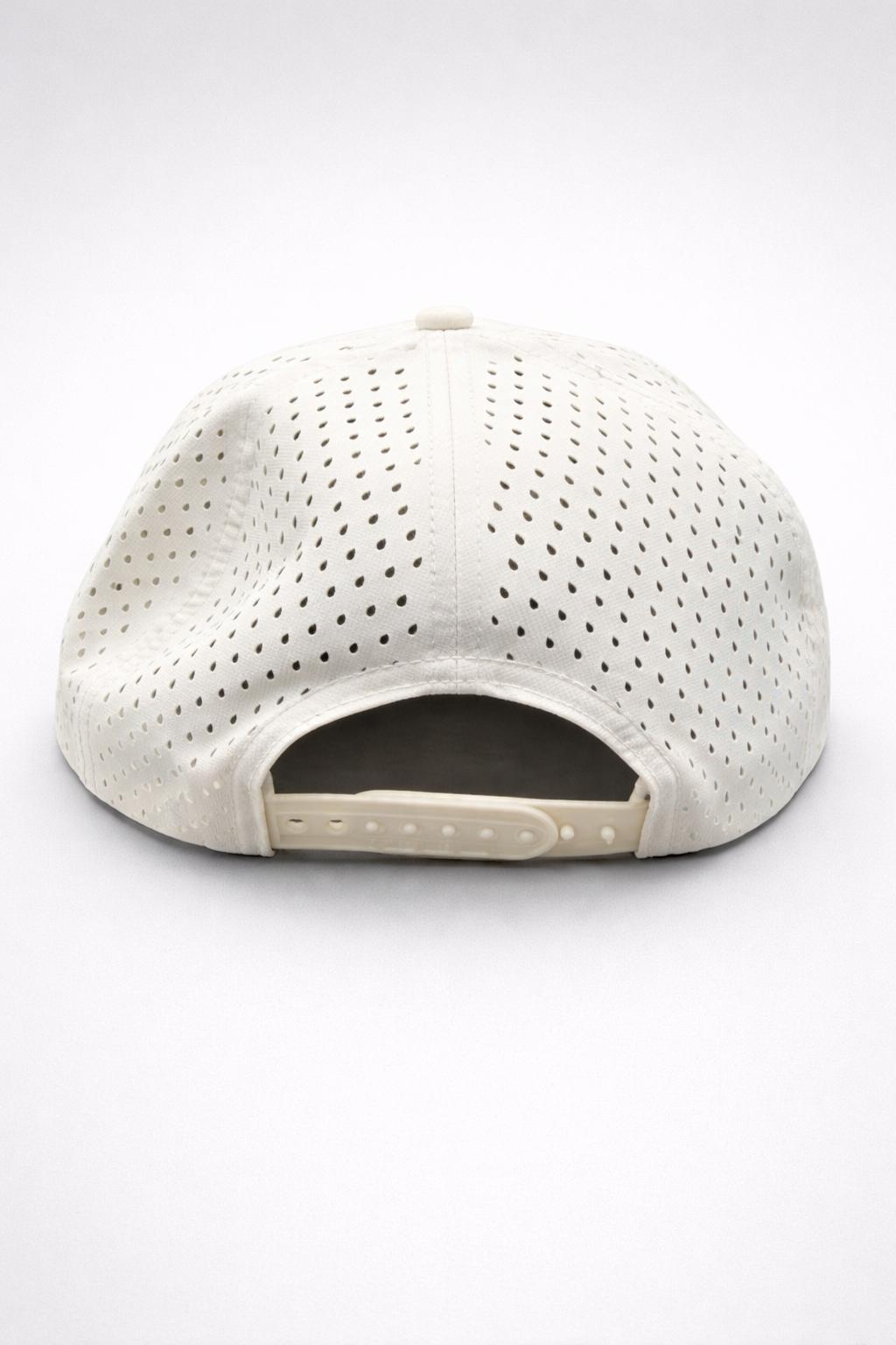 No Gimmes Performance White - Red-White Rope Hat