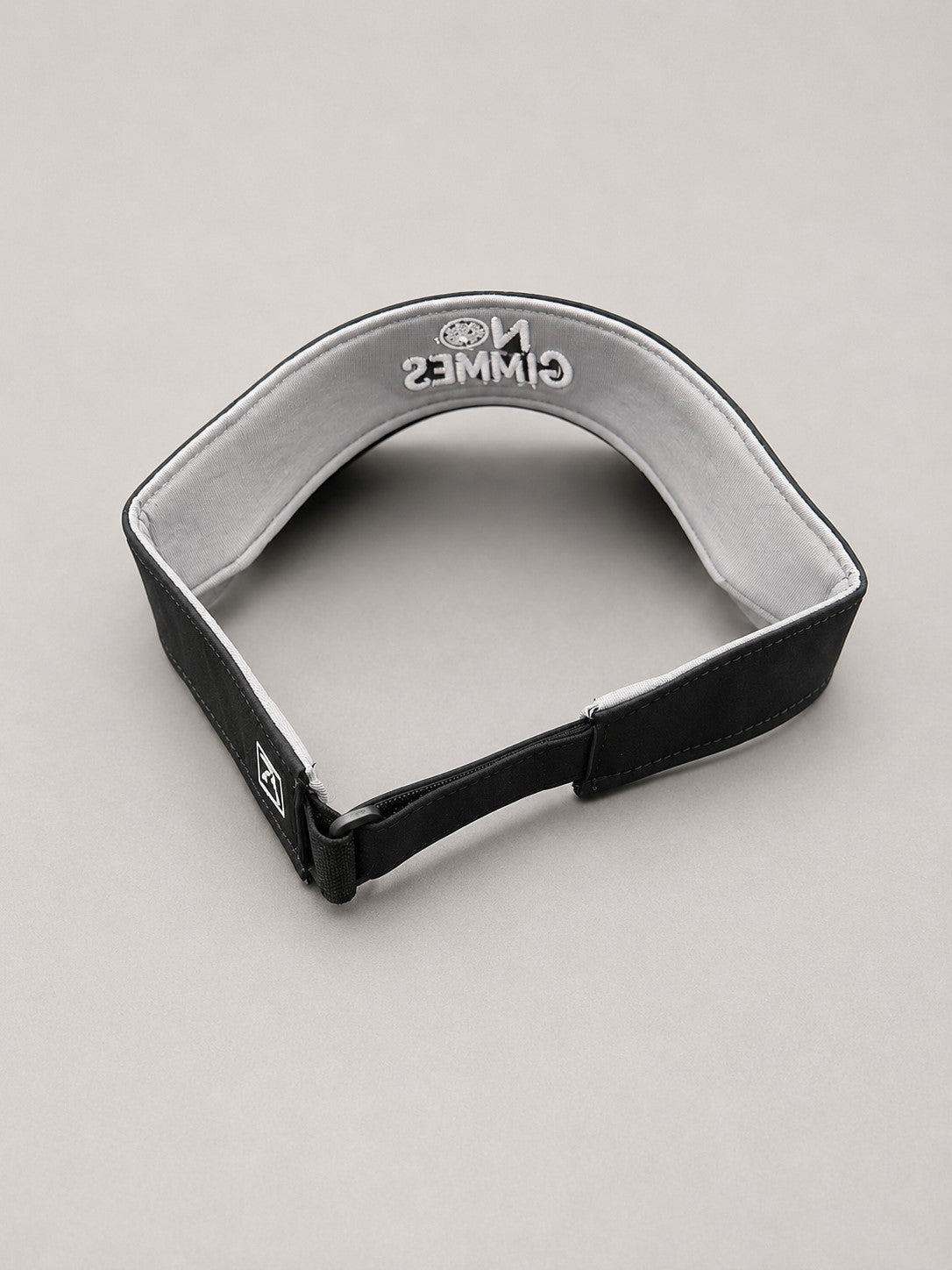 No Gimmes Visor - Black - White Letters
