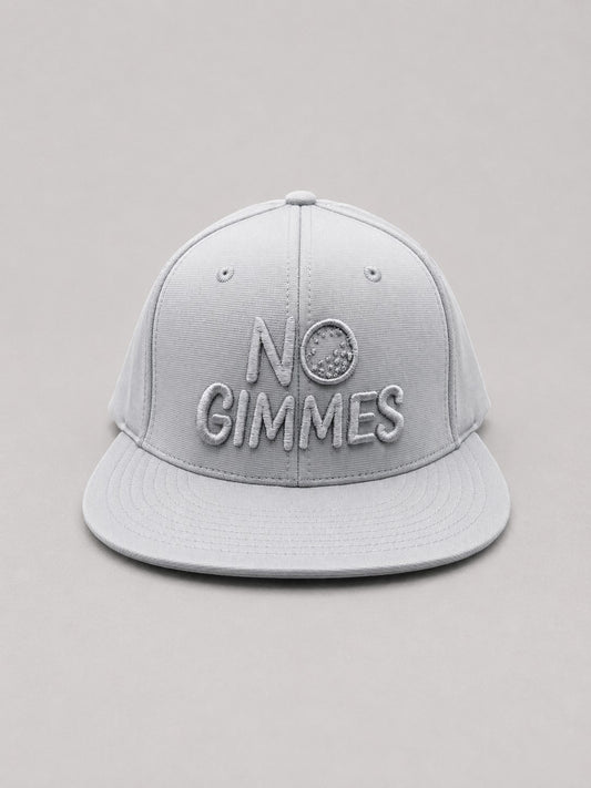 No Gimmes Flex Fit Hat - Grey on Grey