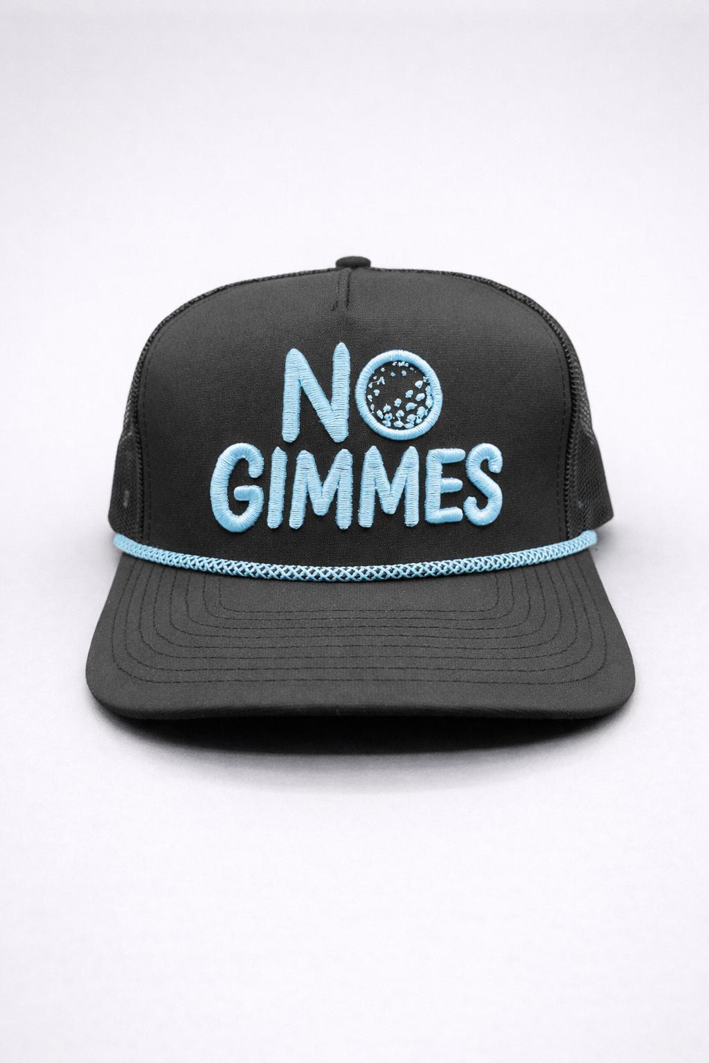 No Gimmes Performance Black - Baby Blue - Black Rope