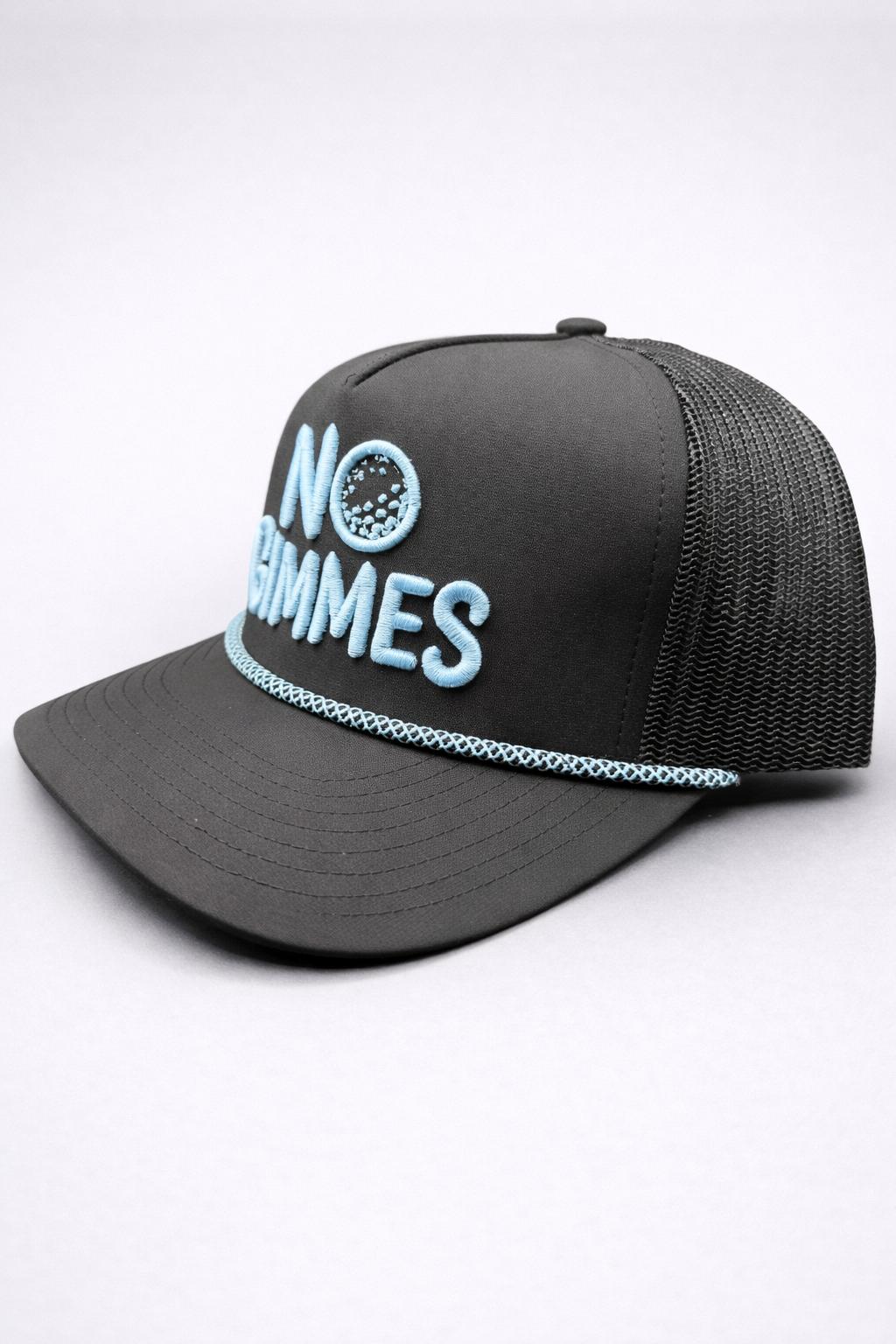 No Gimmes Performance Black - Baby Blue - Black Rope
