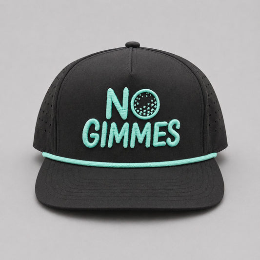 No Gimmes Performance Black - Teal Rope