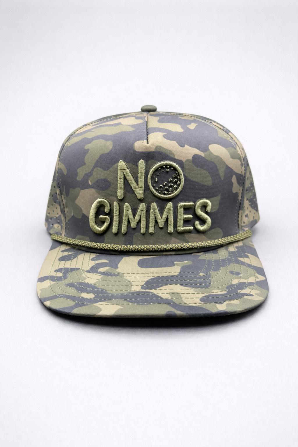 No Gimmes Performance Green Camo - Green Rope