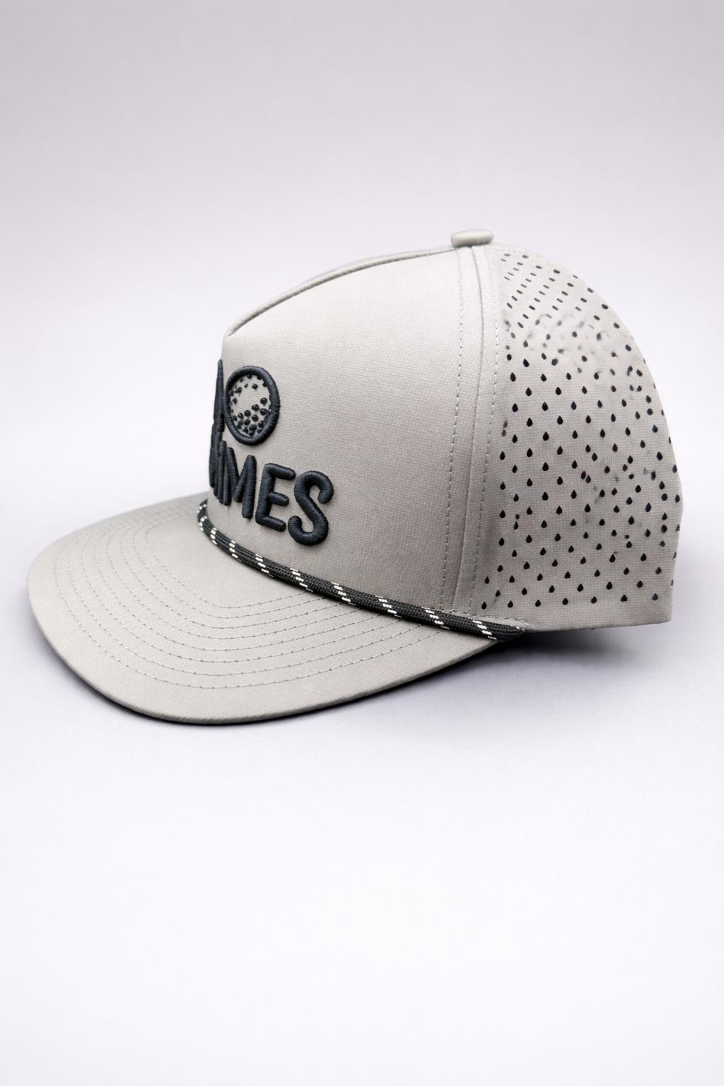 No Gimmes Performance Grey - Black-White Rope Hat