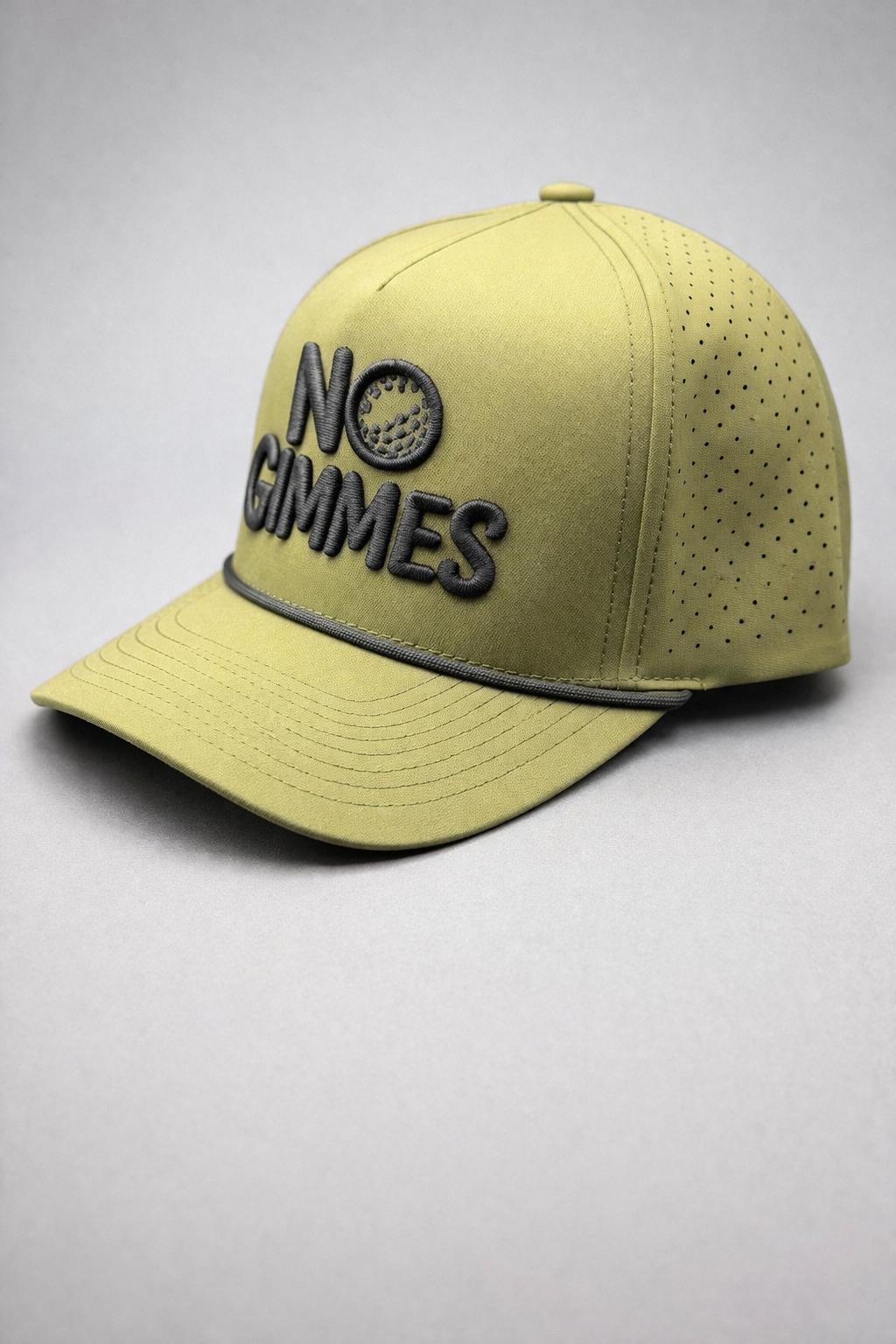 No Gimmes Performance Olive - Black Rope Hat