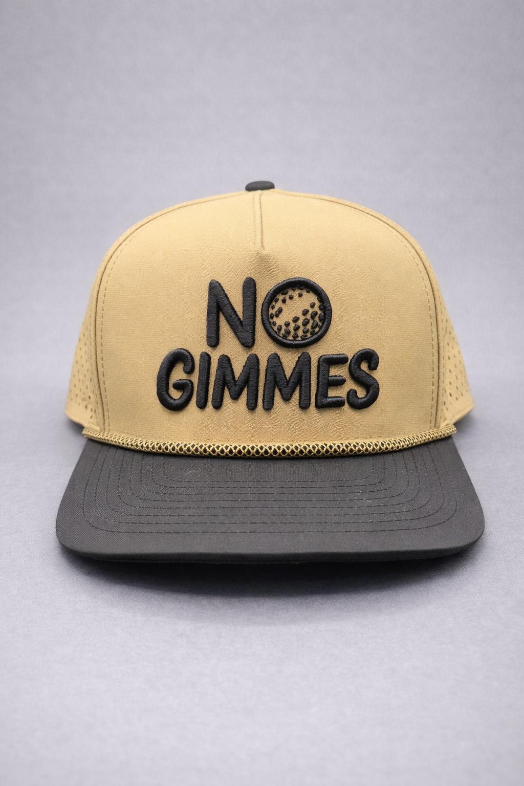 No Gimmes Performance Tan - Tan-Black Rope Hat