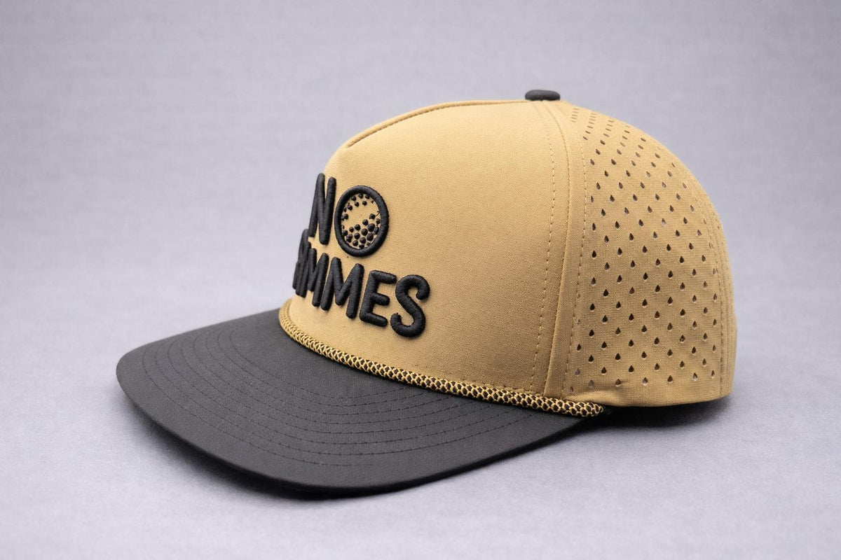 No Gimmes Performance Tan - Tan-Black Rope Hat
