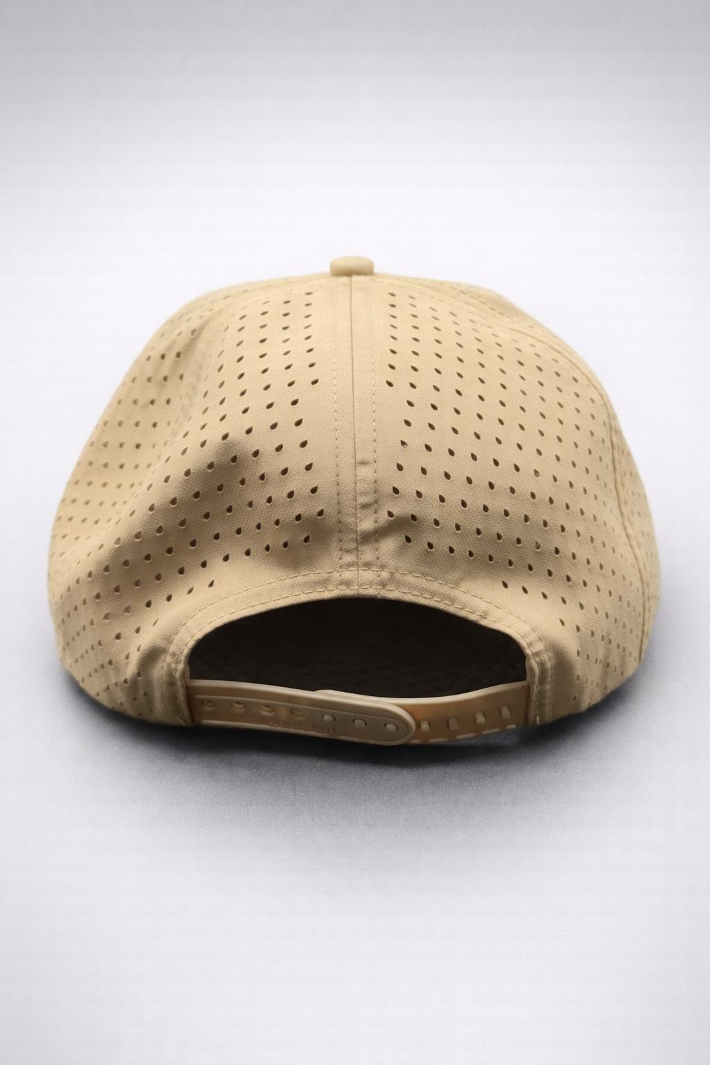 No Gimmes Performance Tan - White-Black Rope Hat
