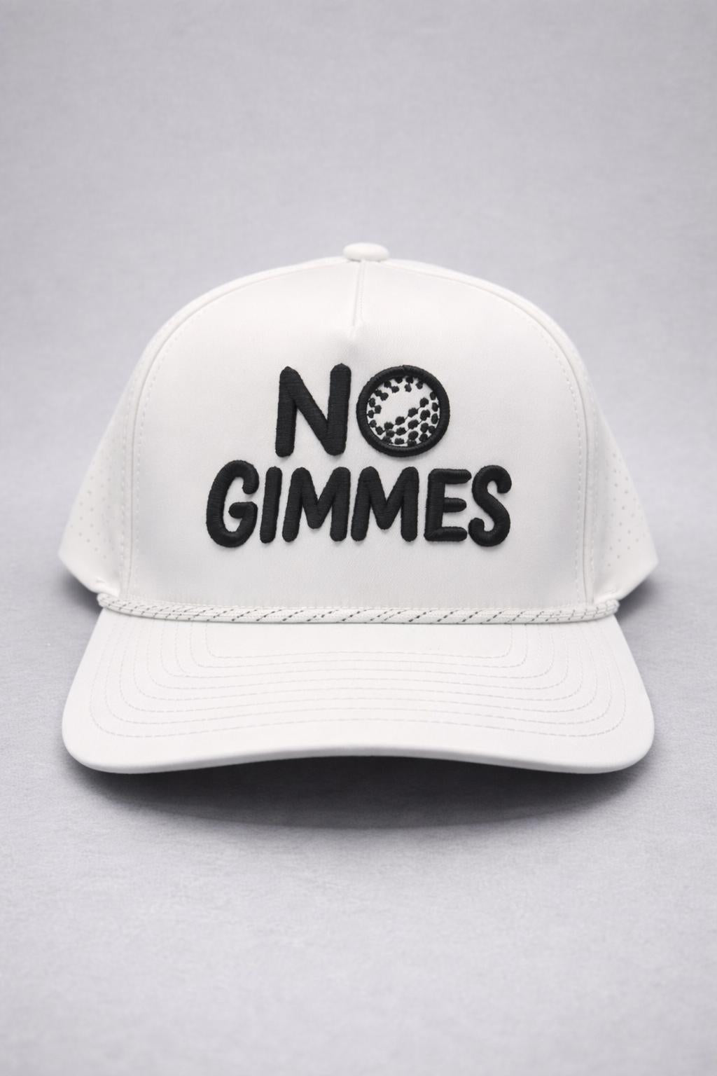 No Gimmes Performance White - White/Black Rope Hat
