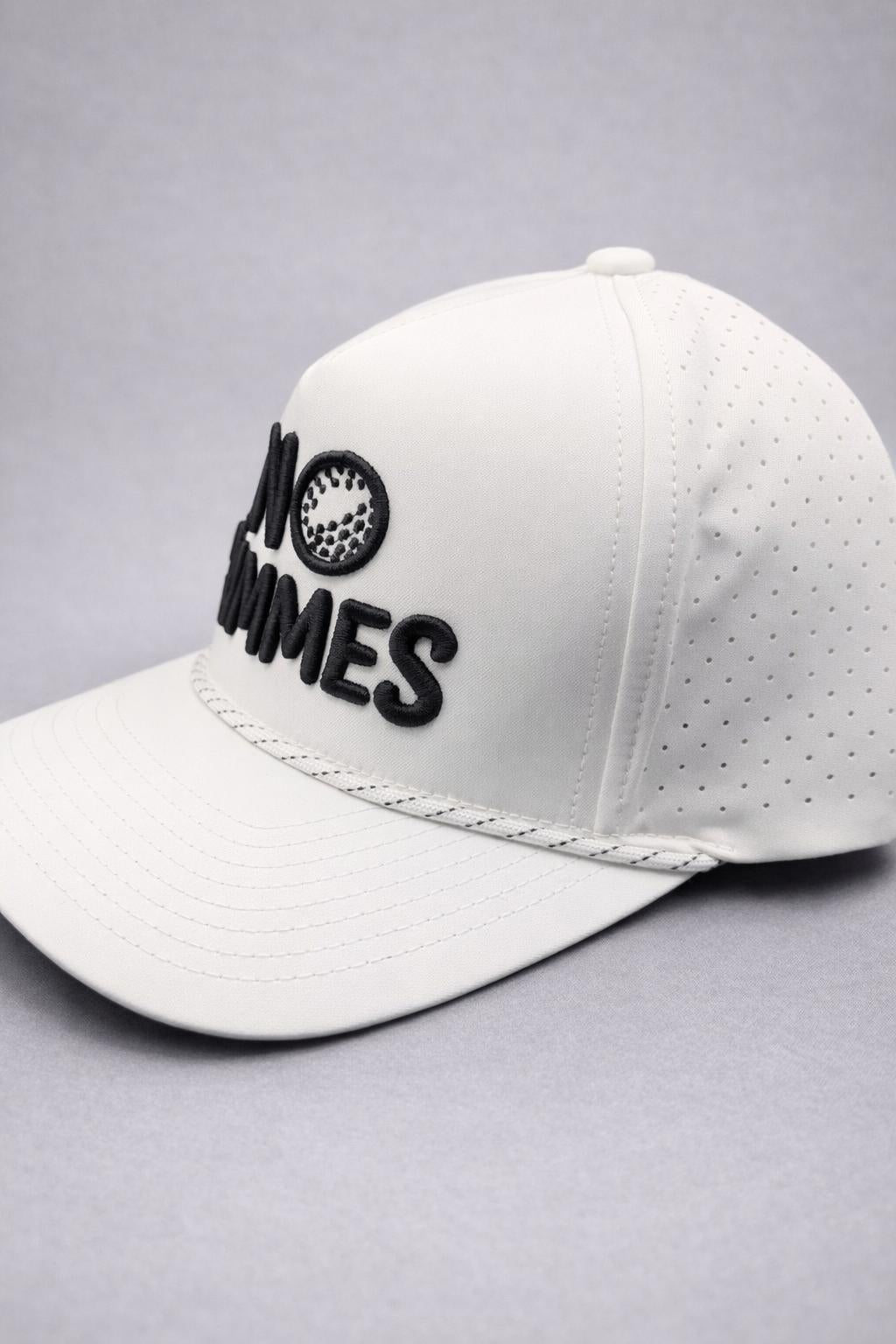 No Gimmes Performance White - White/Black Rope Hat