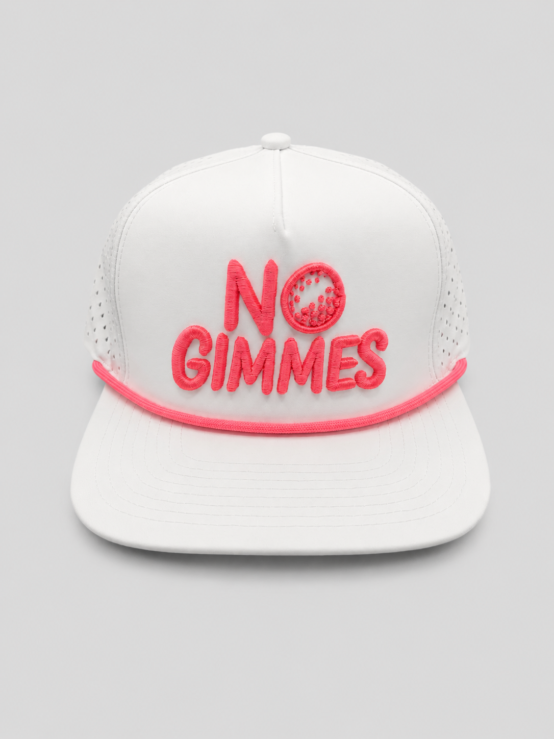 No Gimmes Performance White - Hot Pink Rope