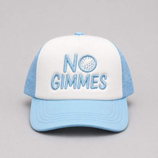 No Gimmes Trucker Hat - Baby Blue - Baby Blue
