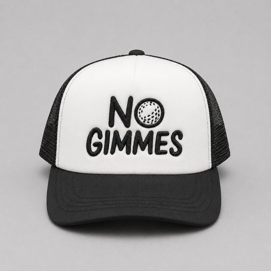 No Gimmes Trucker Hat - Black - Black