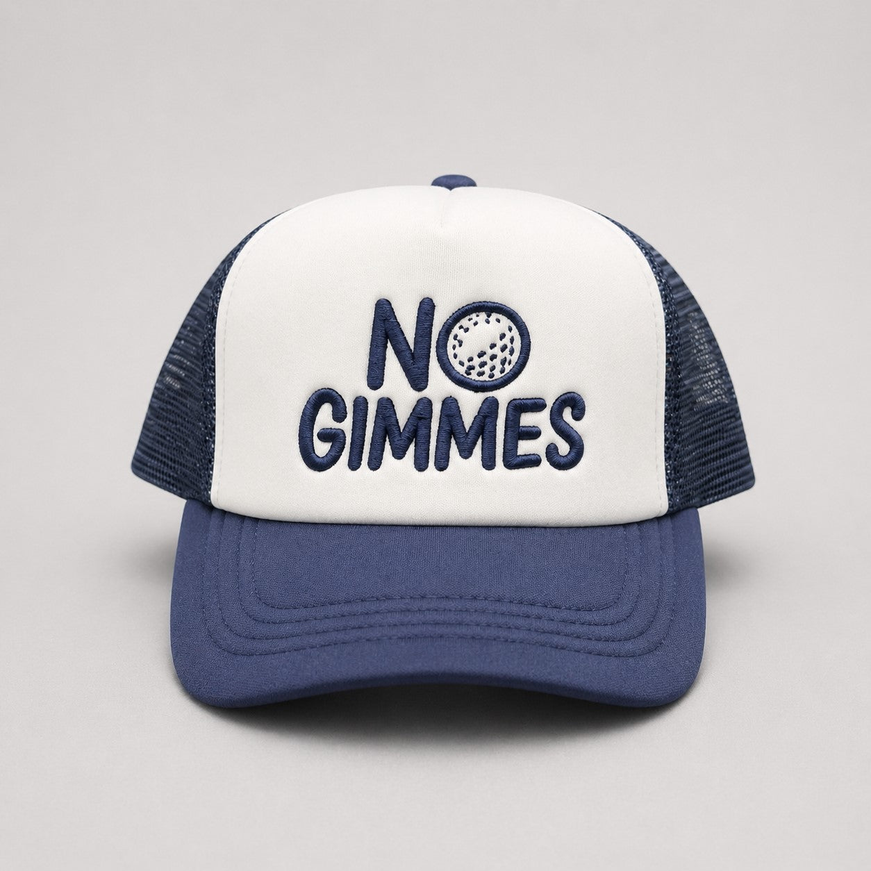 No Gimmes Trucker Hat - Navy - Navy