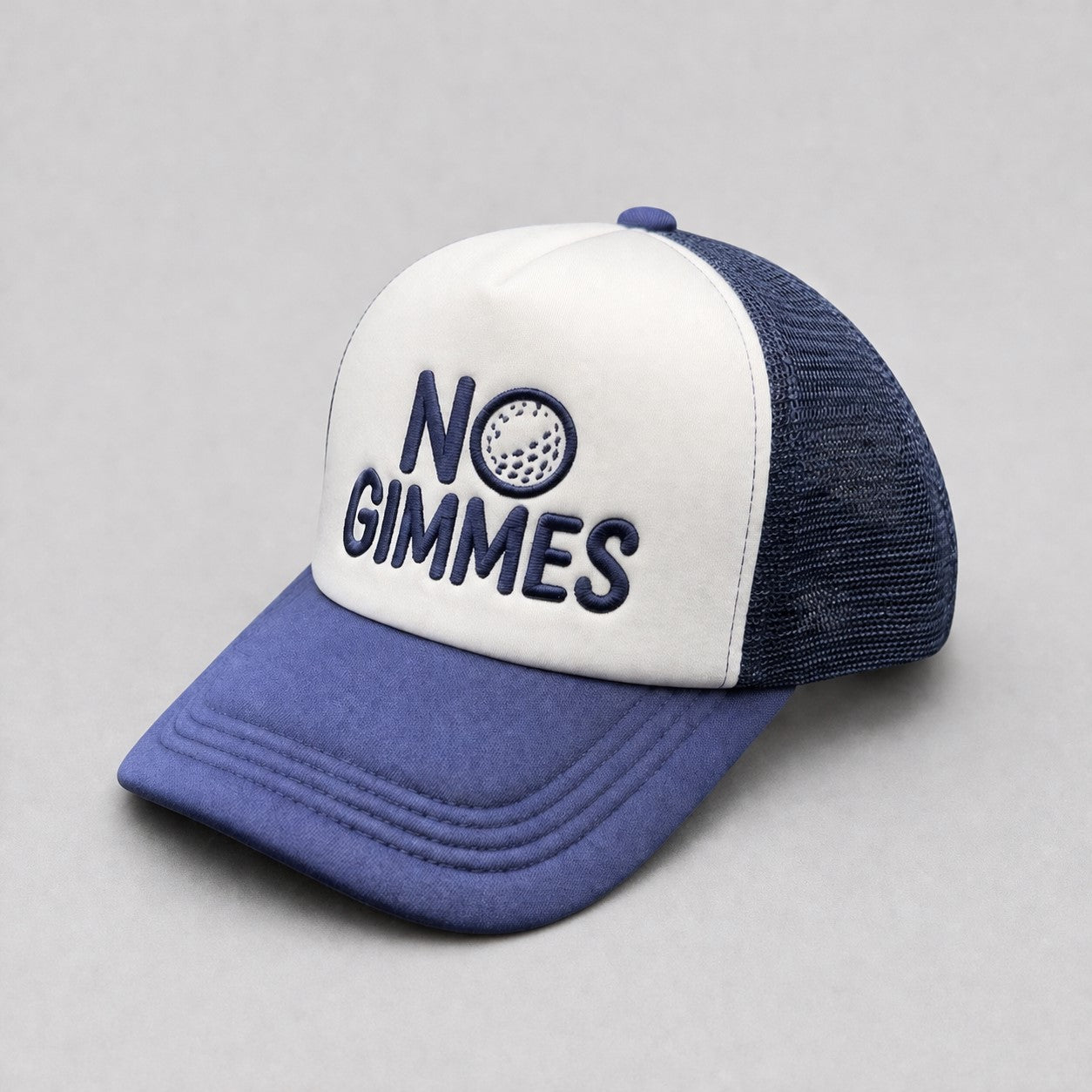 No Gimmes Trucker Hat - Navy - Navy