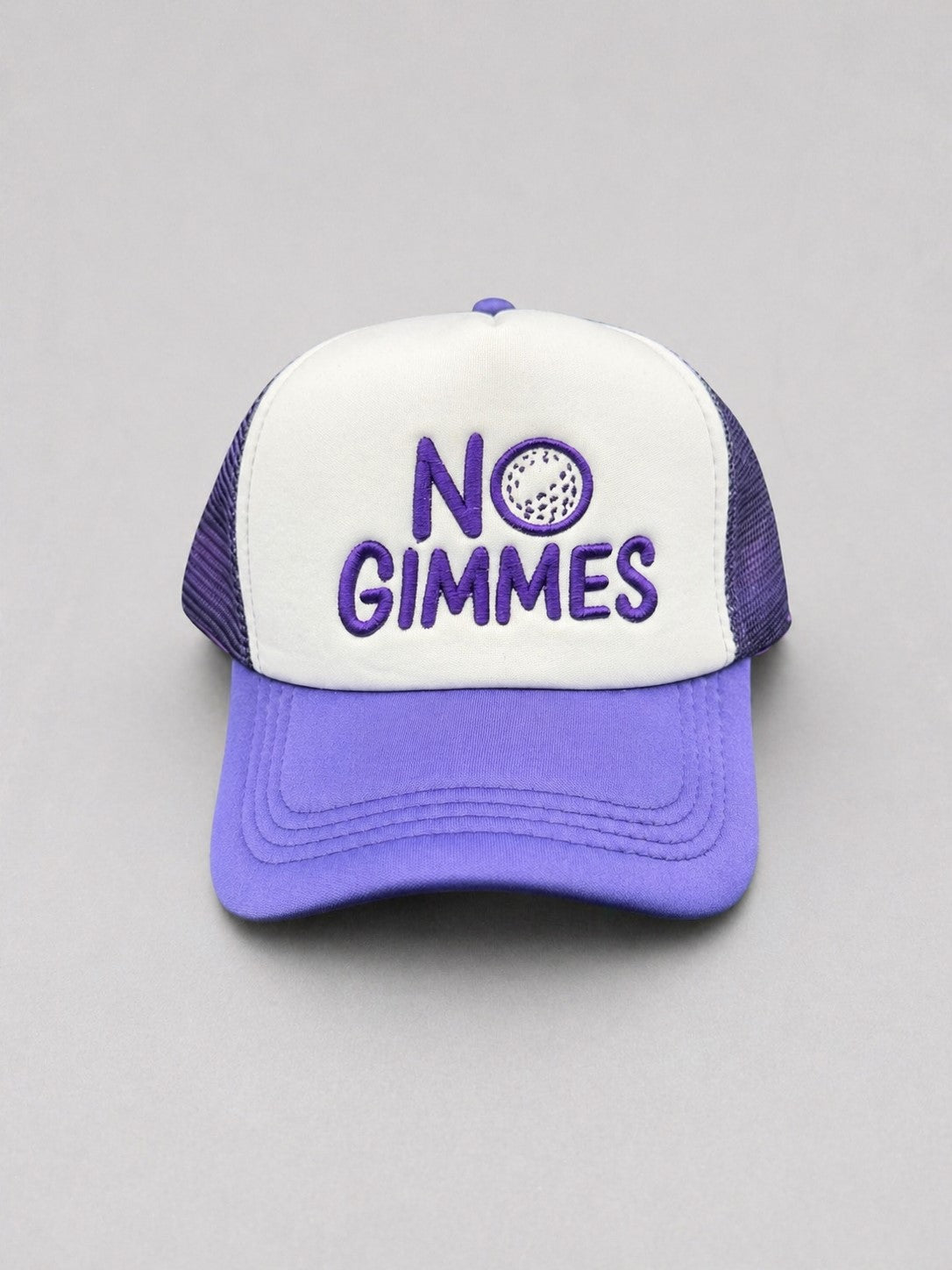 No Gimmes Trucker Hat - Purple - Purple