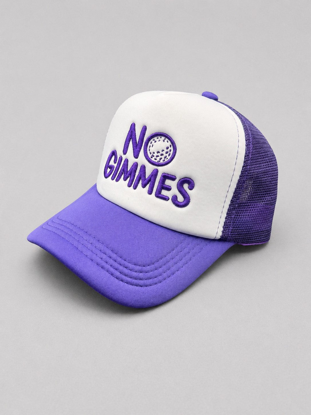 No Gimmes Trucker Hat - Purple - Purple