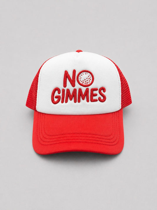 No Gimmes Trucker Hat - Red - Red
