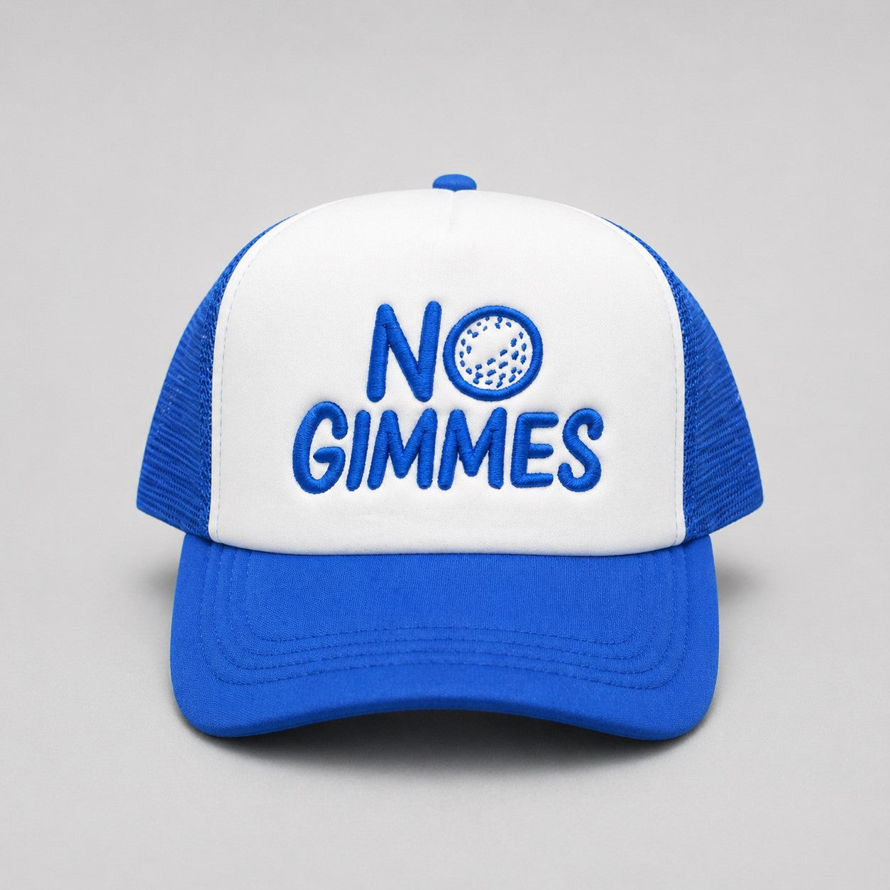 No Gimmes Trucker Hat - Royal Blue - Royal Blue