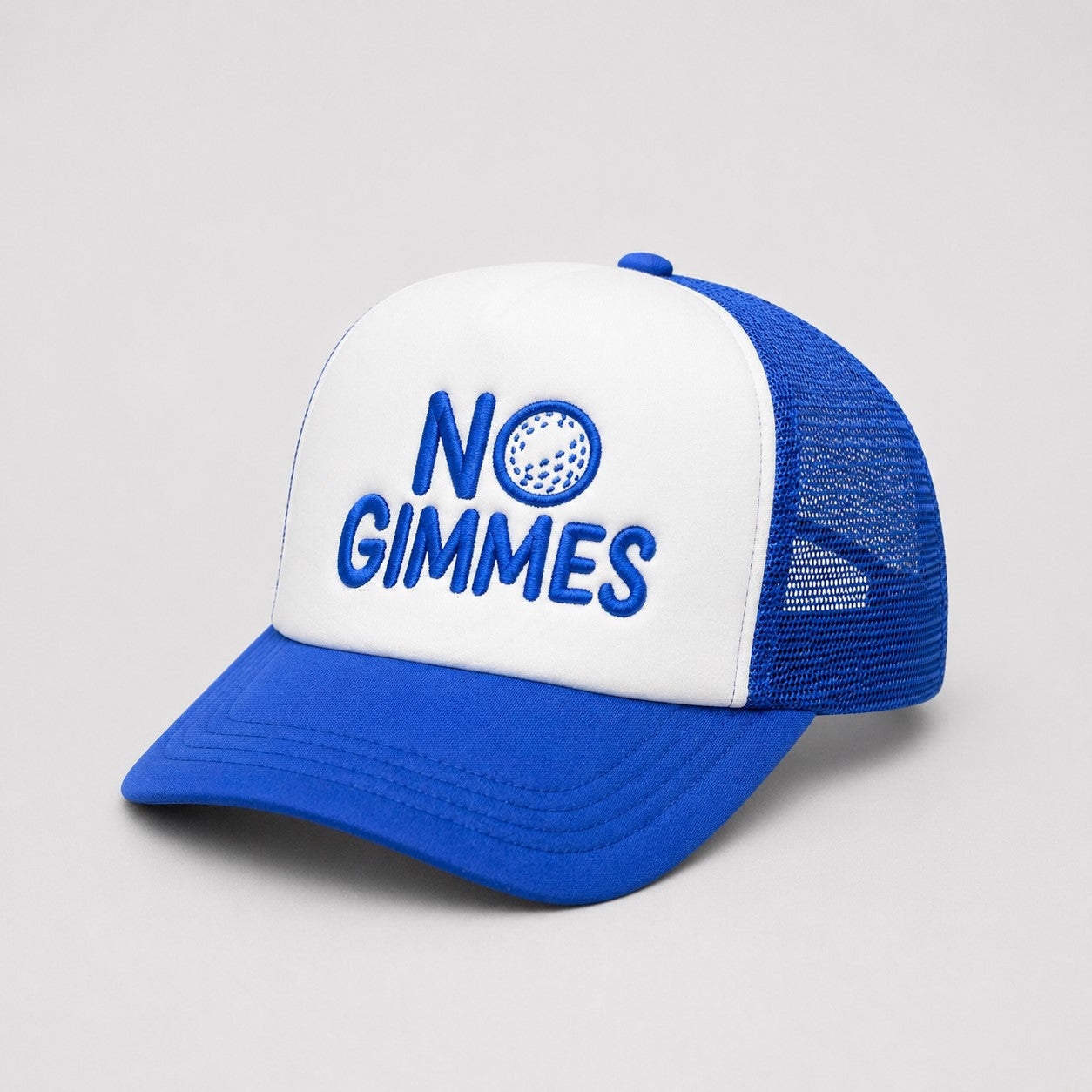 No Gimmes Trucker Hat - Royal Blue - Royal Blue