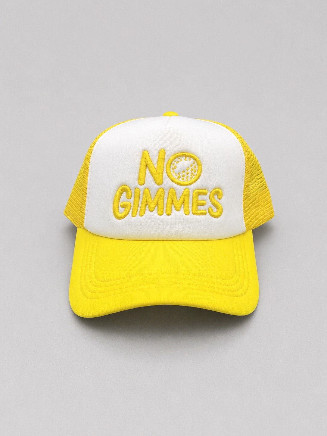 No Gimmes Trucker Hat - Yellow - Yellow
