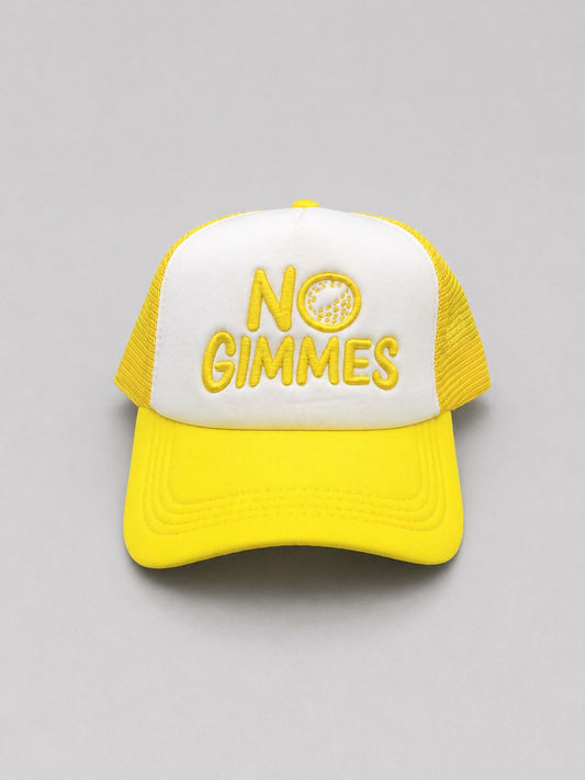 No Gimmes Trucker Hat - Yellow - Yellow