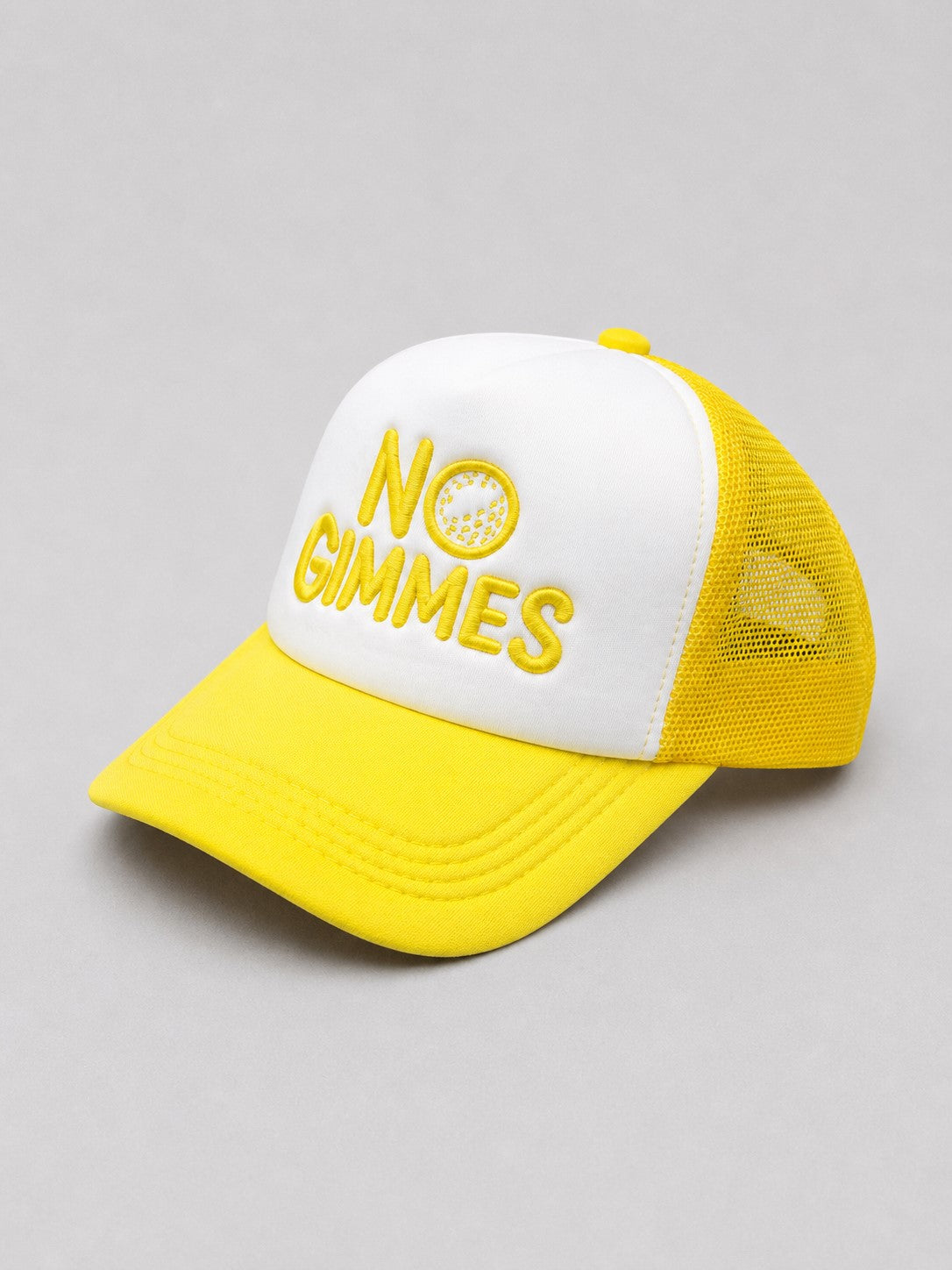 No Gimmes Trucker Hat - Yellow - Yellow