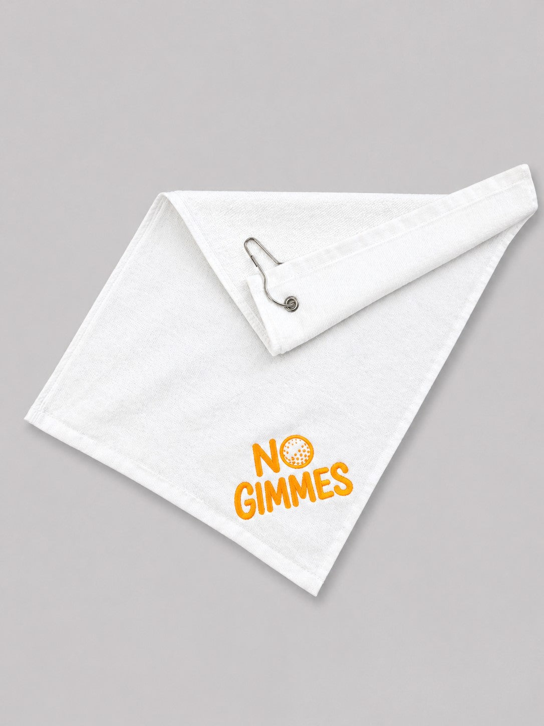 No Gimmes White Towel - Melon
