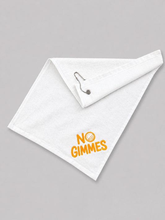 No Gimmes White Towel - Melon